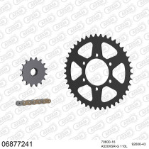 Kit chaine 520 AFAM - Couronne acier - Type de chaine au choix - LAVERDA 750 S / SS 1998-2001