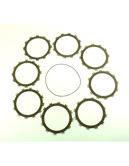 Kit disques embrayage garnis + Joint de couvercle embrayage ATHENA - SUZUKI 250 RM 2006-2008