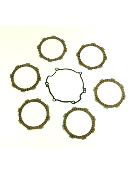 Kit disques embrayage garnis + Joint de couvercle embrayage ATHENA - KAWASAKI 80 KX 1998-2000 85 KX 2000-2015