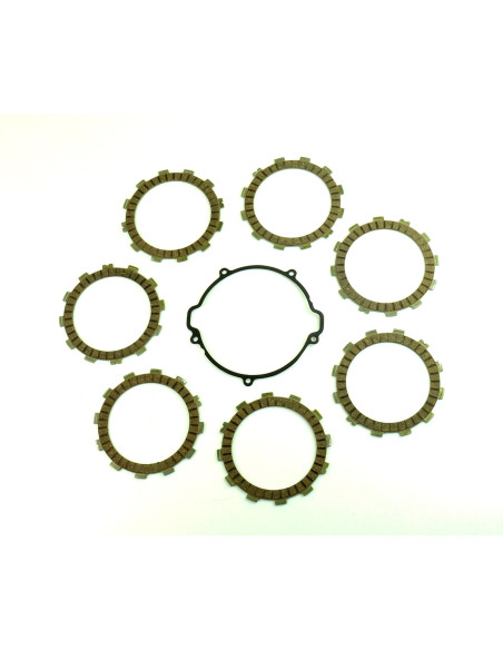 Kit disques embrayage garnis + Joint de couvercle embrayage ATHENA - HUSQVARNA 125 CR 2010-2013 125 WR 2010-2013 150 CR 2011