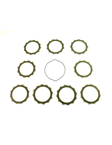 Kit disques embrayage garnis + Joint de couvercle embrayage ATHENA - KTM 450 SXF 2007-2011 505 SX 2009-2011 505 SXF 2007-2008
