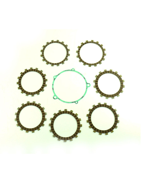 Kit disques embrayage garnis + Joint de couvercle embrayage ATHENA - YAMAHA 125 YZ 1989-1990