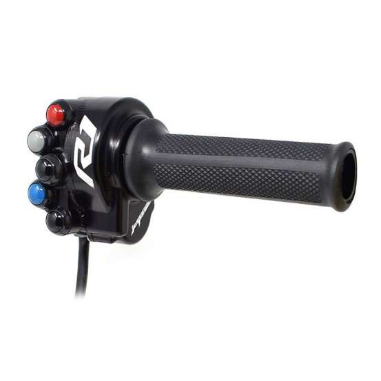 Commodo racing côté droit JET PRIME - Fixation sur poignée de gaz origine - YAMAHA R1 2020-2022
