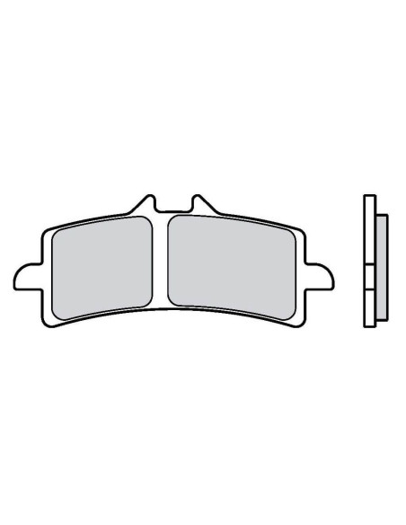 Plaquettes de frein BREMBO route/sport métal fritté - 07BB37SR