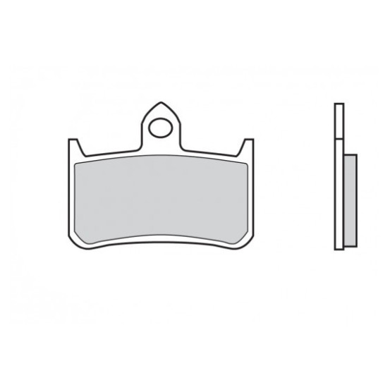 Plaquettes de frein BREMBO route/sport métal fritté - 07HO28SR