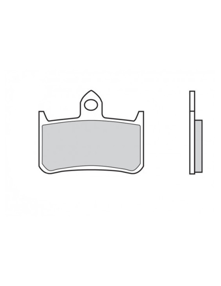 Plaquettes de frein BREMBO route/sport métal fritté - 07HO28SR