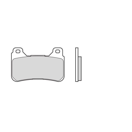 Plaquettes de frein BREMBO route/sport métal fritté - 07HO50SR