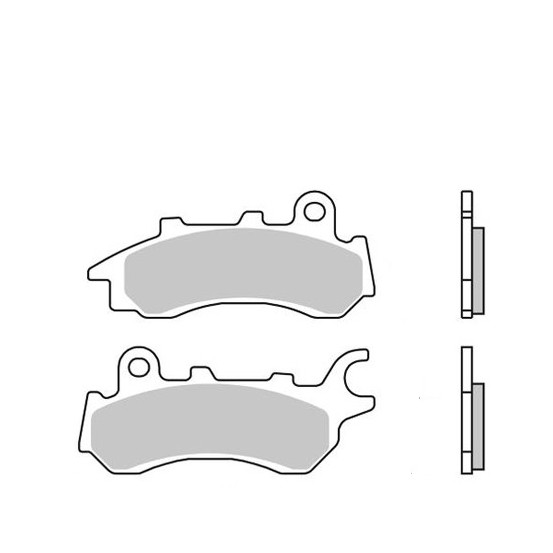 Plaquettes de frein BREMBO route carbone céramique - 07HO64CC