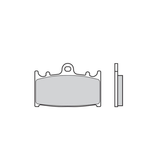 Plaquettes de frein BREMBO route/sport métal fritté - 07KA13SR