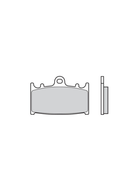 Plaquettes de frein BREMBO route/sport métal fritté - 07KA13SR