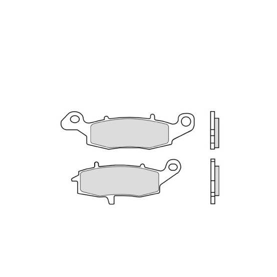 Plaquettes de frein BREMBO route/sport métal fritté - 07KA18SR
