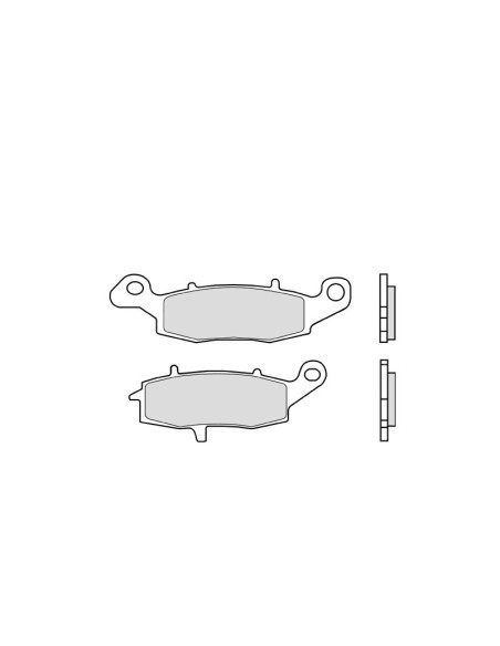 Plaquettes de frein BREMBO route/sport métal fritté - 07KA18SR
