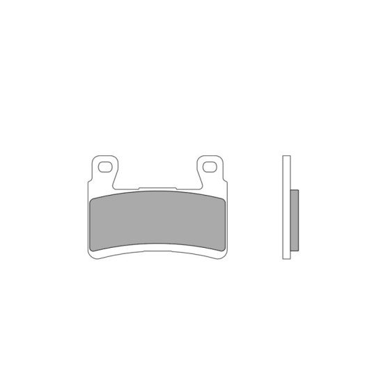 Plaquettes de frein BREMBO route/sport métal fritté - 07KA29SR
