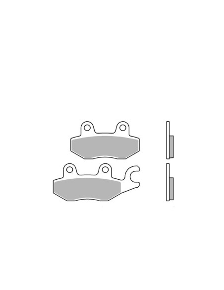 Plaquettes de frein BREMBO route métal fritté - 07KA31SA