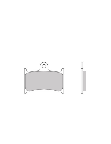 Plaquettes de frein BREMBO route/sport métal fritté - 07SU14SR