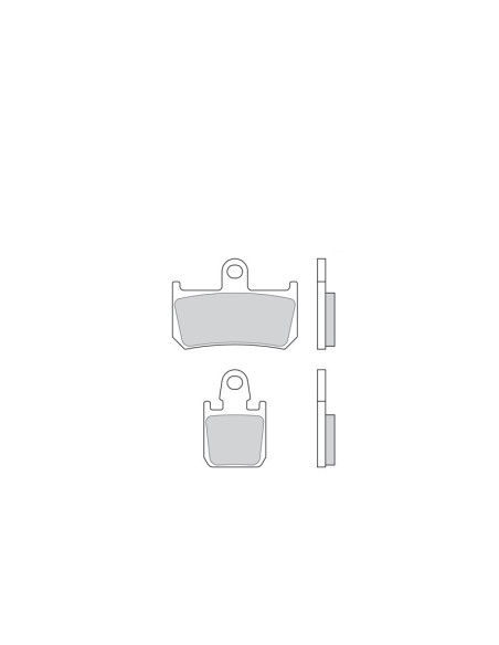 Plaquettes de frein BREMBO métal fritté - sport - 07YA46SR