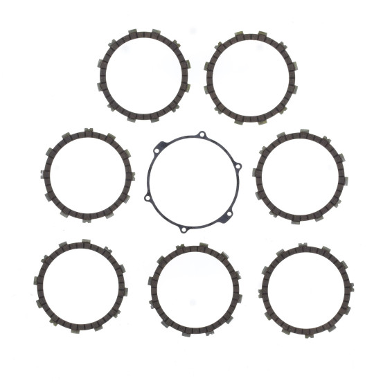Kit disques embrayage garnis + Joint de couvercle embrayage ATHENA - HUSQVARNA 400 TE 2010-2013