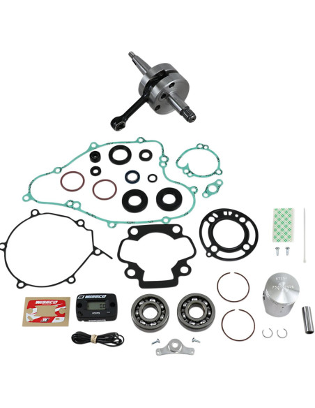 Kit complet piston + vilebrequin + joints moteur WISECO - Côte piston 44,45mm - KAWASAKI KX 65 2000-2005