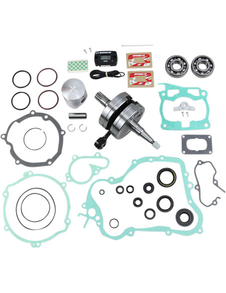 Kit complet piston + vilebrequin + joints moteur WISECO - Côte piston 53,95mm - YAMAHA YZ 125 2001