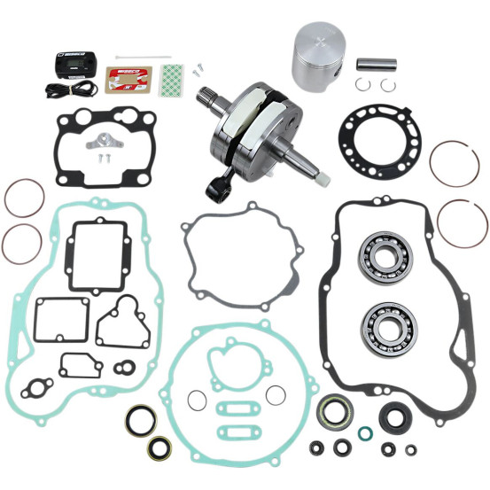 Kit complet piston + vilebrequin + joints moteur WISECO - Côte piston 66,35mm - KAWASAKI KX 250 1993-2001