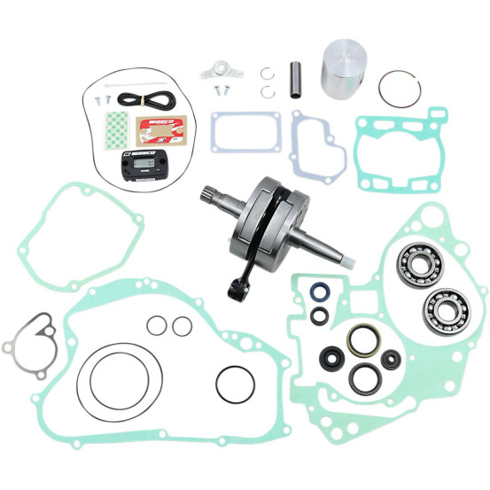 Kit complet piston + vilebrequin + joints moteur WISECO - Côte piston 53,95mm - SUZUKI RM 125 2004-2010