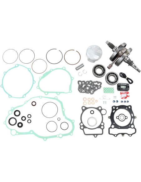 Kit complet piston + vilebrequin + joints moteur WISECO - Côte piston 76,95mm - YAMAHA YZ 250 F 2003-2004