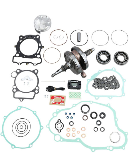 Kit complet piston + vilebrequin + joints moteur WISECO - Côte piston 76,95mm - YAMAHA YZ 250 F 2008-2011