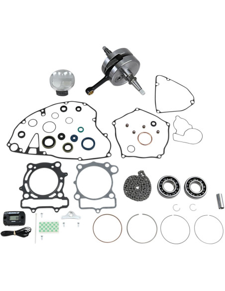 Kit complet piston + vilebrequin + joints moteur WISECO - Côte piston 76,96mm - KAWASAKI KX 250 2006