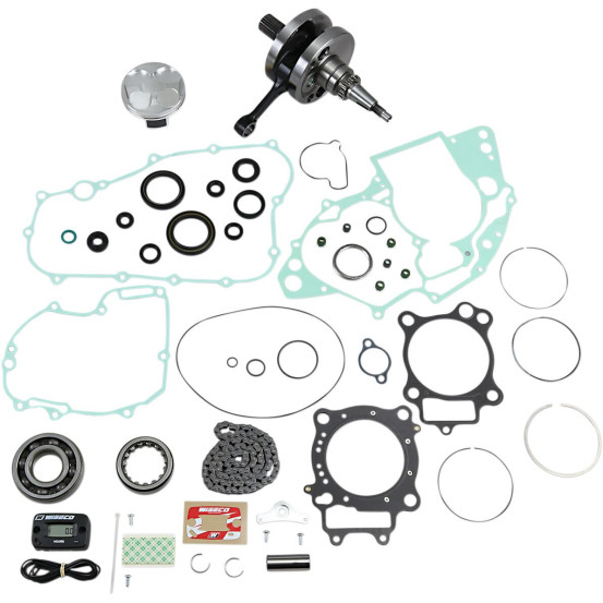 Kit complet piston + vilebrequin + joints moteur WISECO - Côte piston 77,95mm - HONDA CRF 250 R 2008-2009