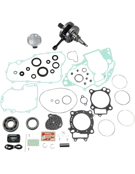 Kit complet piston + vilebrequin + joints moteur WISECO - Côte piston 77,95mm - HONDA CRF 250 R 2008-2009