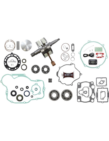Kit complet piston + vilebrequin + joints moteur WISECO - Côte piston 66,36mm - KAWASAKI KX 250 2002-2003