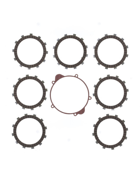 Kit disques embrayage garnis + Joint de couvercle embrayage ATHENA - KTM 85 SX 2003-2017 105 SX 2004-2011