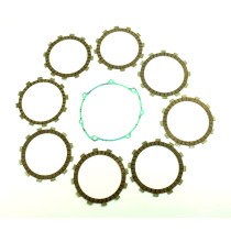 Kit disques embrayage garnis + Joint de couvercle embrayage ATHENA - YAMAHA 400 WR-F 2000-2002 2