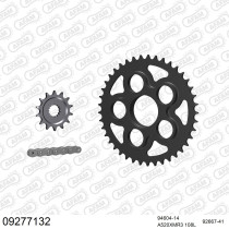 Kit chaine 520 AFAM - Couronne acier - Type de chaine au choix - MV AGUSTA 750 BRUTALE S 2003-2005
