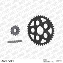 Kit chaine 520 AFAM - Couronne acier - Type de chaine au choix - MV AGUSTA 750 F4 1999-2001