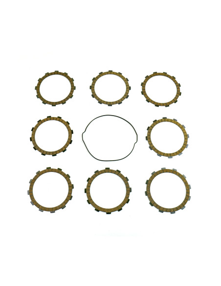 Kit disques embrayage garnis + Joint de couvercle embrayage ATHENA - HUSQVARNA 250/350 FC/FE KTM 250/350 SXF/EXCF