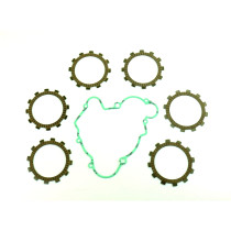 Kit disques embrayage garnis + Joint de couvercle embrayage ATHENA - KTM 60 SX 1998-2000 65 SX 1998-2008 2