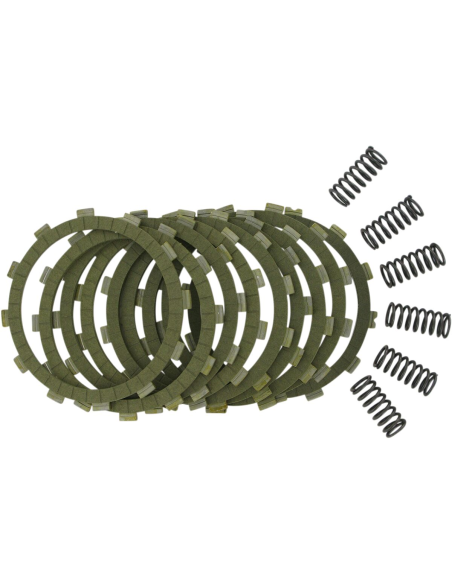 Kit disques d'embrayage garnis + ressorts EBC - SRC Aramid Fiber - HONDA