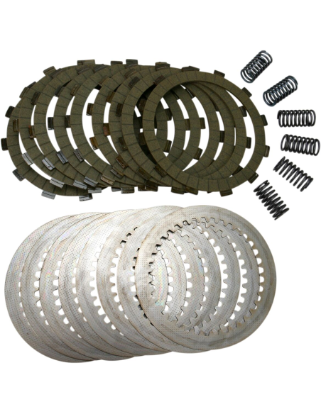 Kit disques d'embrayage garnis + disques lisses + ressorts EBC - KAWASAKI