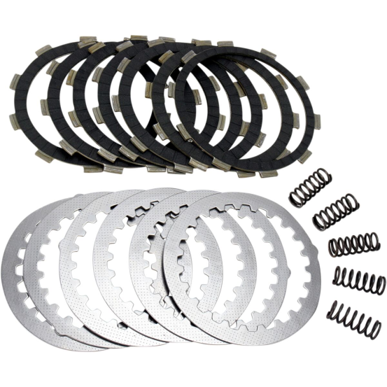 Kit disques d'embrayage garnis + disques lisses + ressorts EBC - DRCF Carbon Fiber - YAMAHA