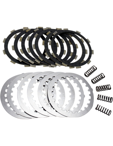 Kit disques d'embrayage garnis + disques lisses + ressorts EBC - DRCF Carbon Fiber - YAMAHA
