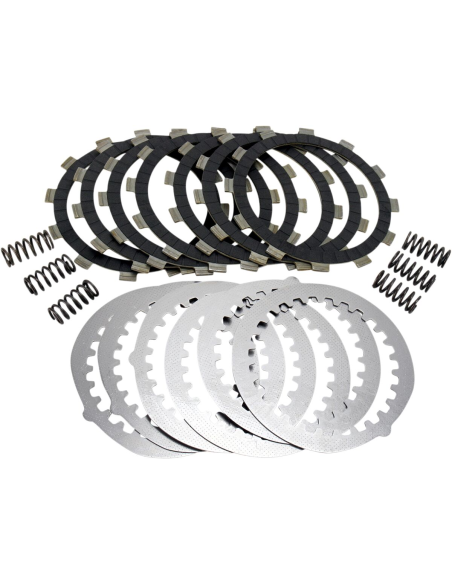 Kit disques d'embrayage garnis + disques lisses + ressorts EBC - DRCF Carbon Fiber - YAMAHA