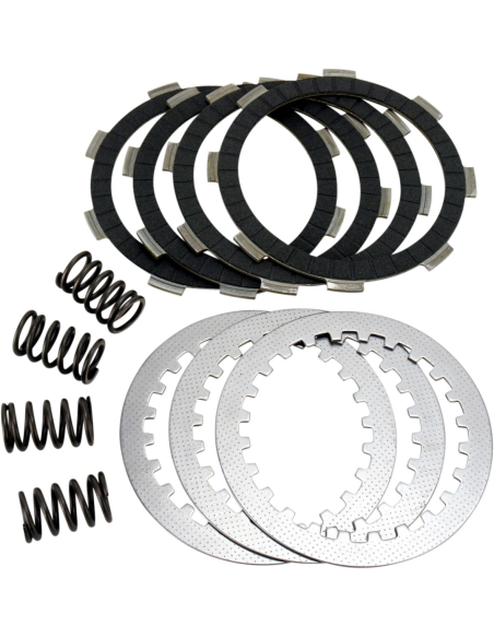 Kit disques d'embrayage garnis + disques lisses + ressorts EBC - DRCF Carbon Fiber - HONDA