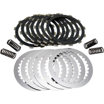 Kit disques d'embrayage garnis + disques lisses + ressorts EBC - DRCF Carbon Fiber - HONDA