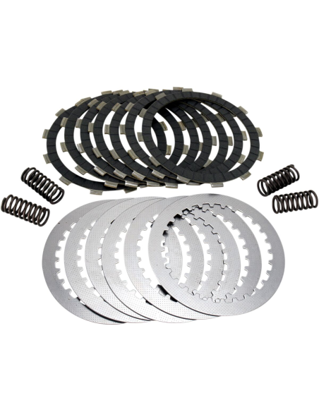 Kit disques d'embrayage garnis + disques lisses + ressorts EBC - DRCF Carbon Fiber - HONDA