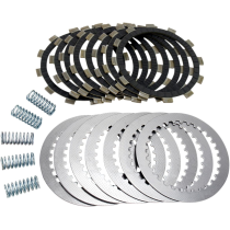 Kit disques d'embrayage garnis + disques lisses + ressorts EBC - DRCF Carbon Fiber - YAMAHA