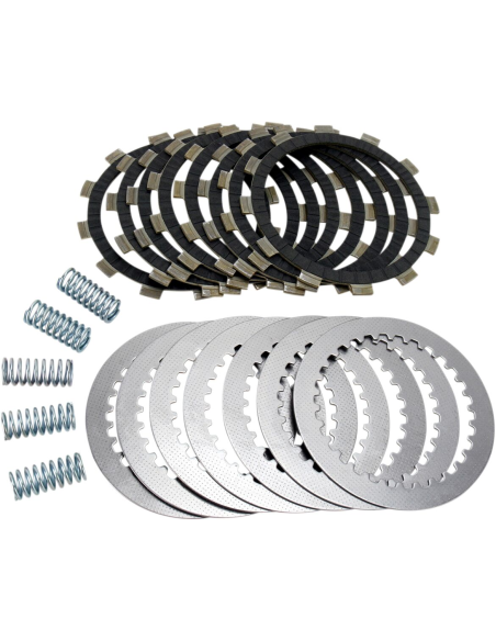 Kit disques d'embrayage garnis + disques lisses + ressorts EBC - DRCF Carbon Fiber - YAMAHA
