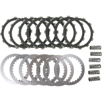 Kit disques d'embrayage garnis + disques lisses + ressorts EBC - DRCF Carbon Fiber - HONDA