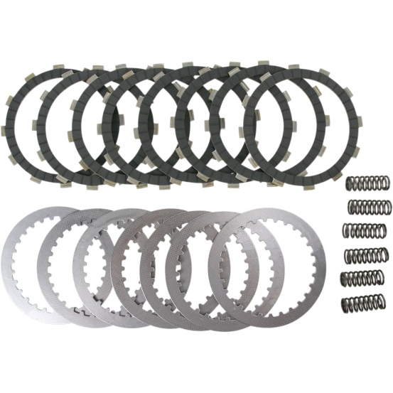 Kit disques d'embrayage garnis + disques lisses + ressorts EBC - DRCF Carbon Fiber - HONDA