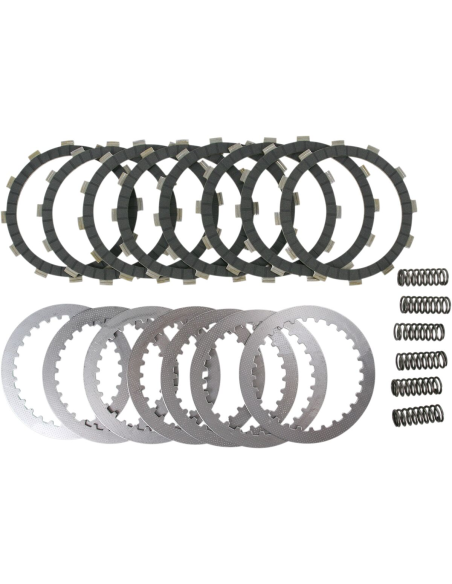 Kit disques d'embrayage garnis + disques lisses + ressorts EBC - DRCF Carbon Fiber - HONDA